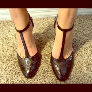 Enzo Angiolini Black Patent Leather Heels